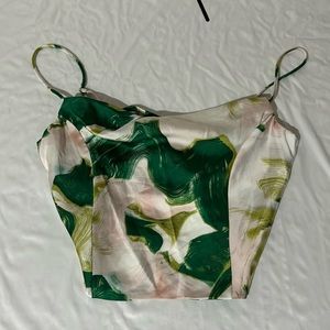 Elegant Corset-Style Crop Top